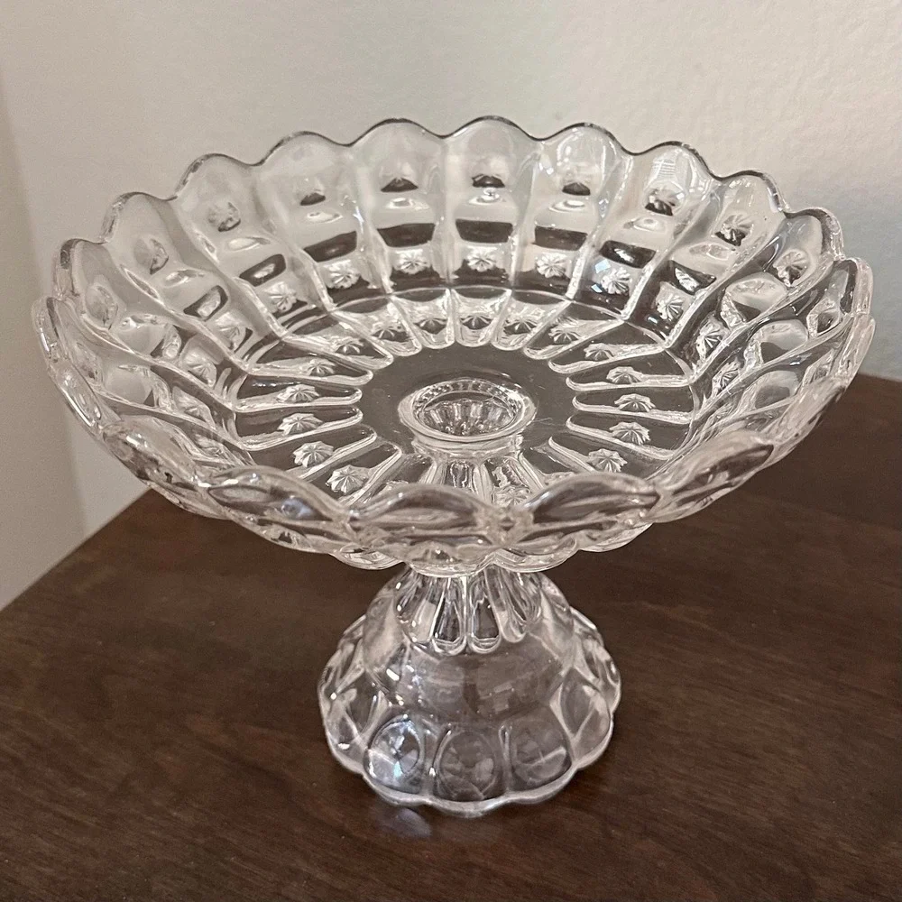 c1880's Huge‎ EAPG Priscilla by Dalzell, Gillmore and Leighton Glass Centerpiece